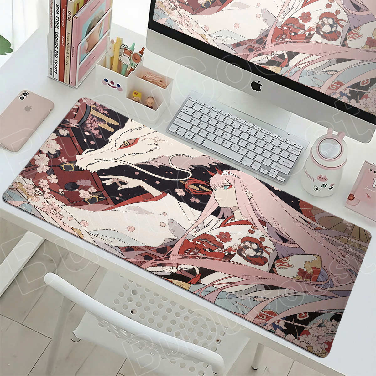 Desk Setup Two Laptops - Kawaii Zero Two Pc Gamer Mouse