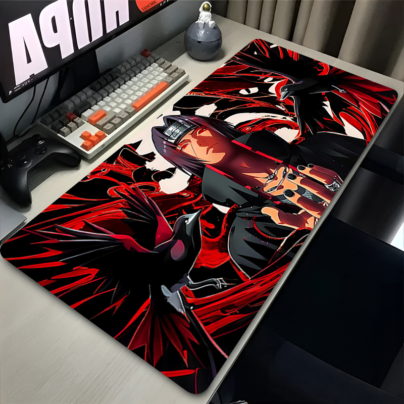 Desk Setup Carpet - Mouse Pad Gamer Larger XXL Uchiha