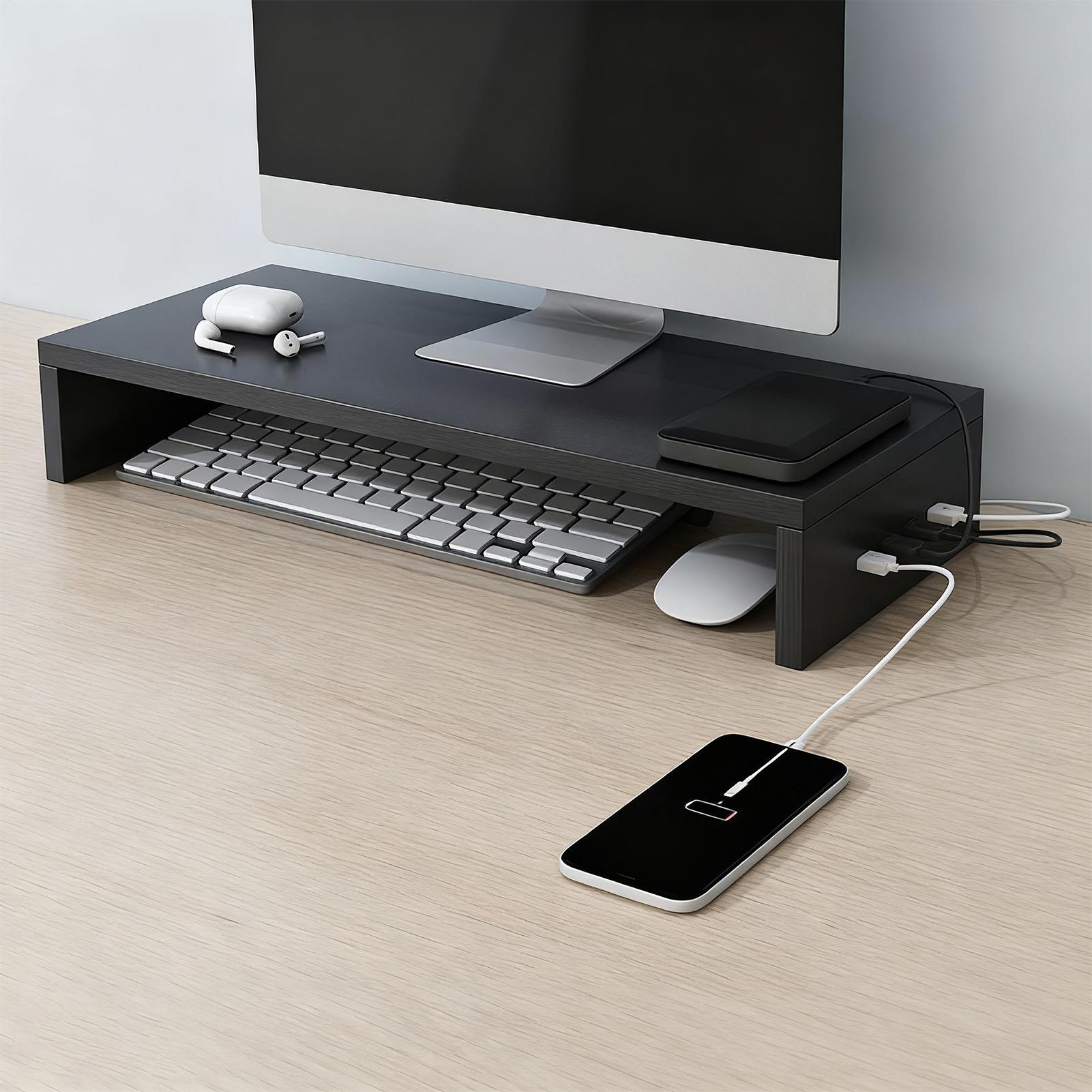 Monitor Riser Wood - Monitor Stand Riser Ventilation Shelf Monitor