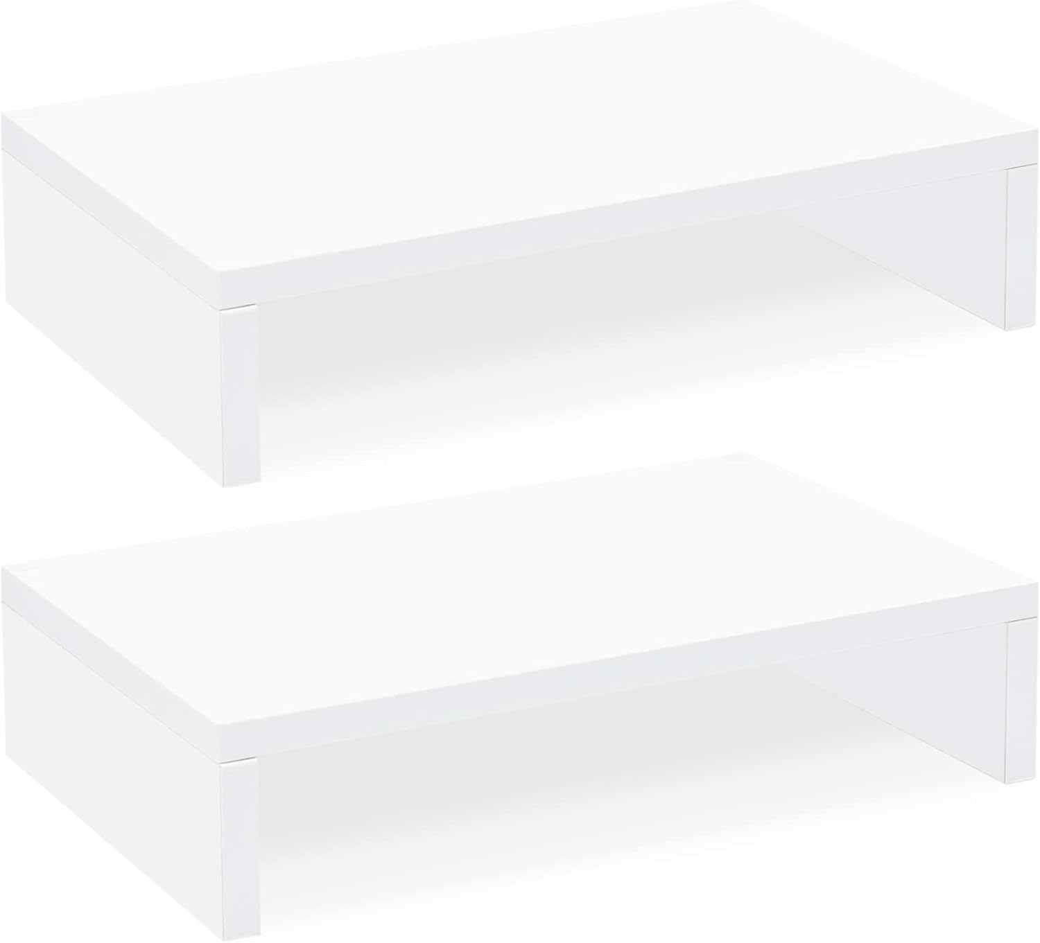 Monitor Riser Wood - White Monitor Stand Riser - 2