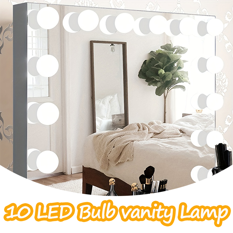 Led Desk Light Usb - 10LED Makeup Mirror Light Bulbs,Dimmable Vanity