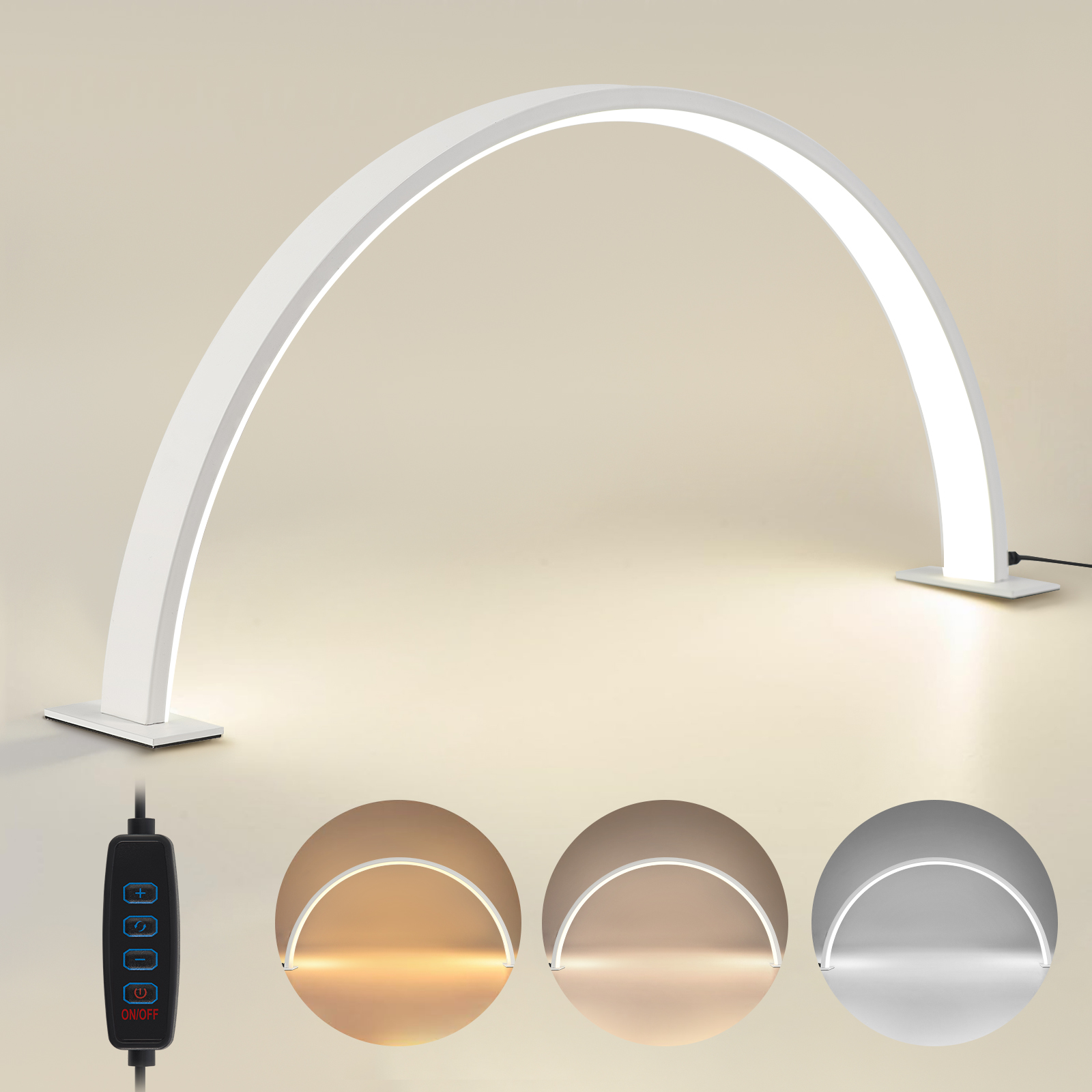 Desk Setup Room - Half moon U-shaped nail lamp home