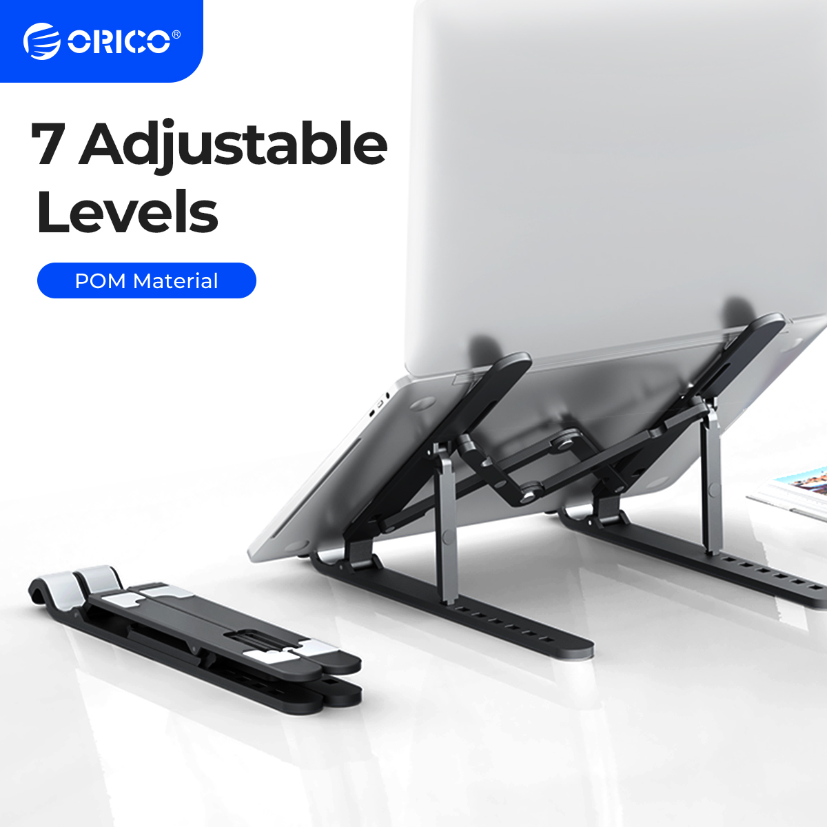 Desk Setup Macbook - ORICO Portable Laptop Stand Riser Foldable