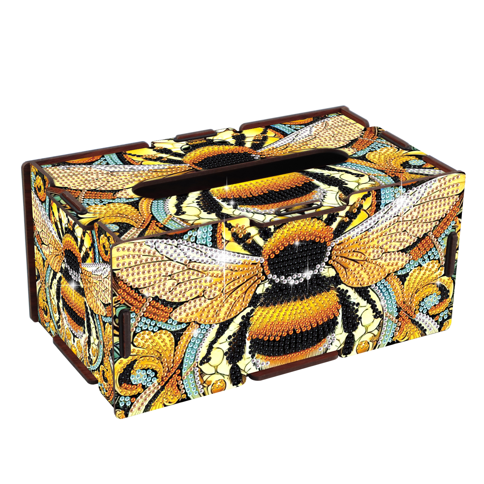Desk Setup Room - Diamond Art Painting Tissue Box Kits,Yellow