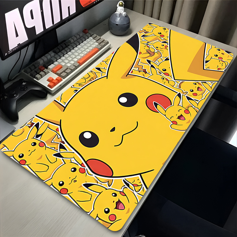 Desk Setup Carpet - Mouse Pad P-pokemon Pikachu Computer Gaming
