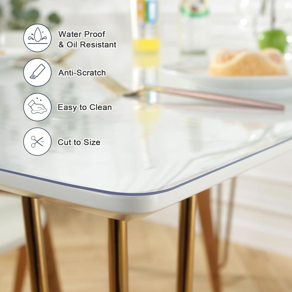 Clear Desk Mat 16x36 Inches, 1 - Desk Setup Carpet のレビューと価格
