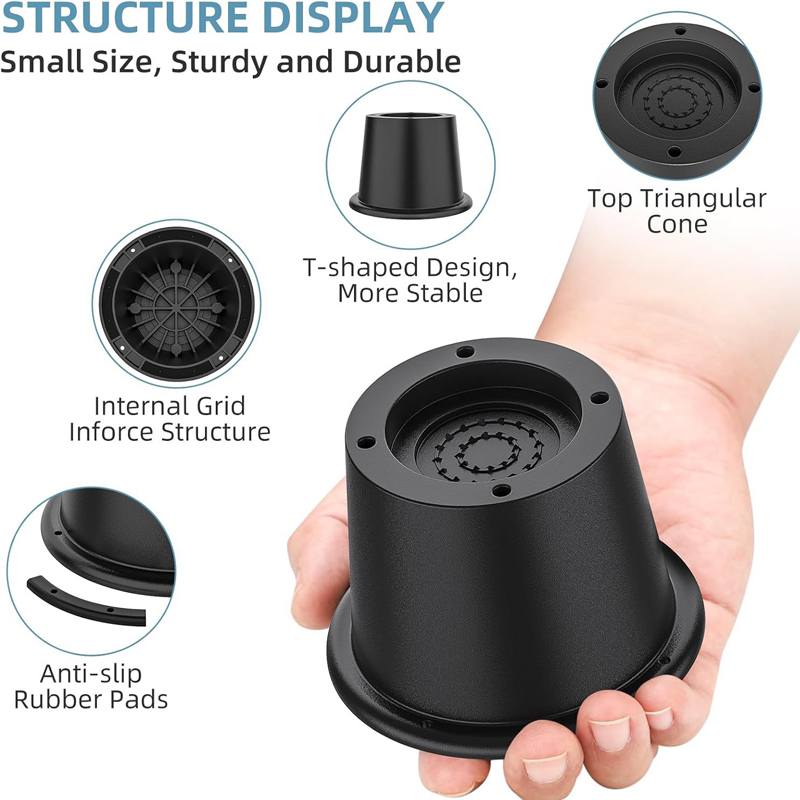 4Pcs Heavy Duty Furniture Rise - Desk Setup Riser のレビューと価格