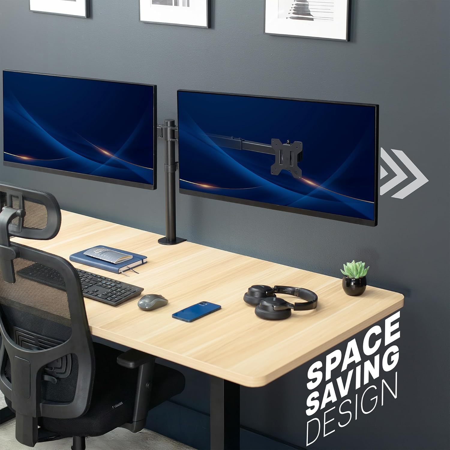 Dual Monitor Desk Mount for 27 - Desk Setup Reference のレビューと価格