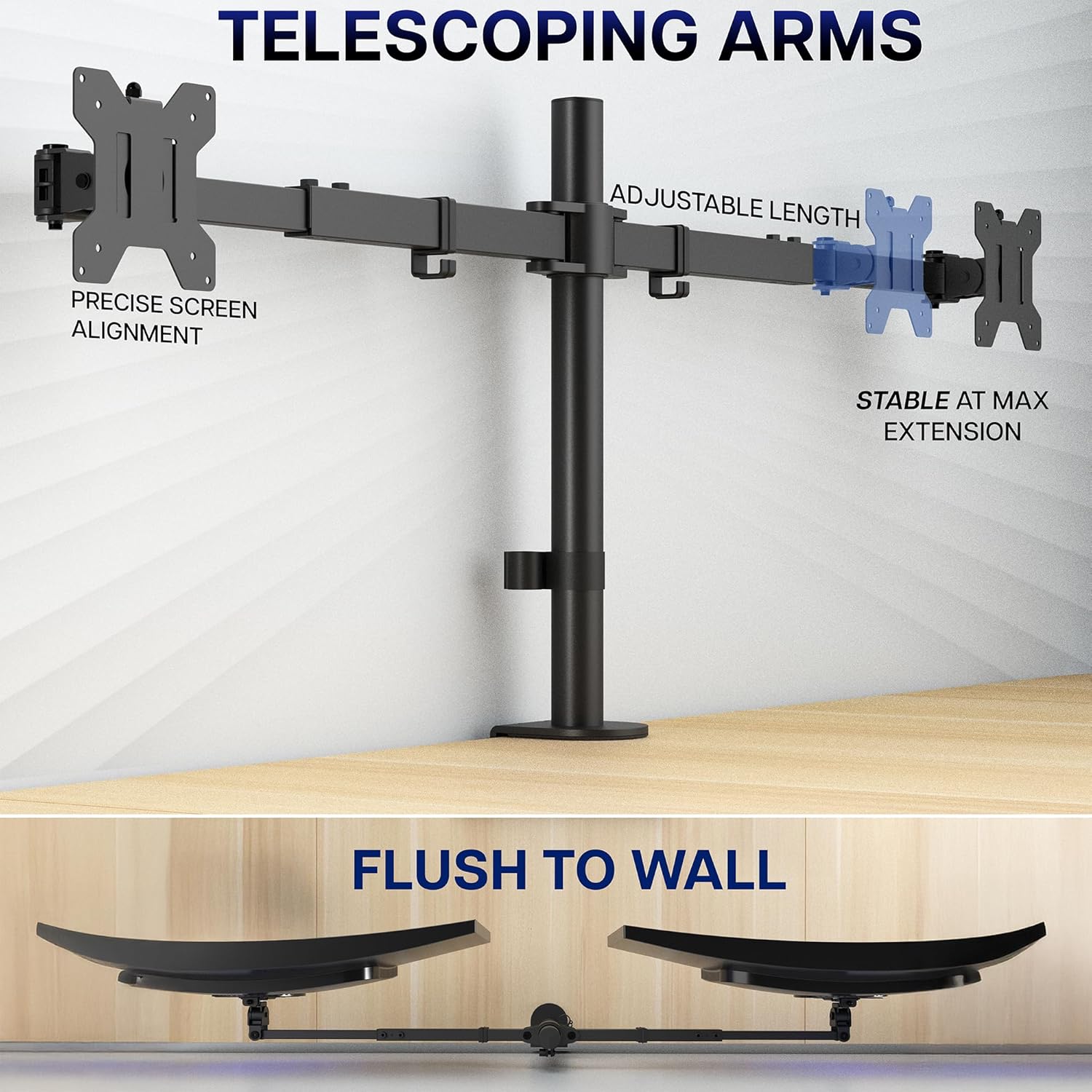 Dual Monitor Desk Mount for 27 - Desk Setup Reference のレビューと価格