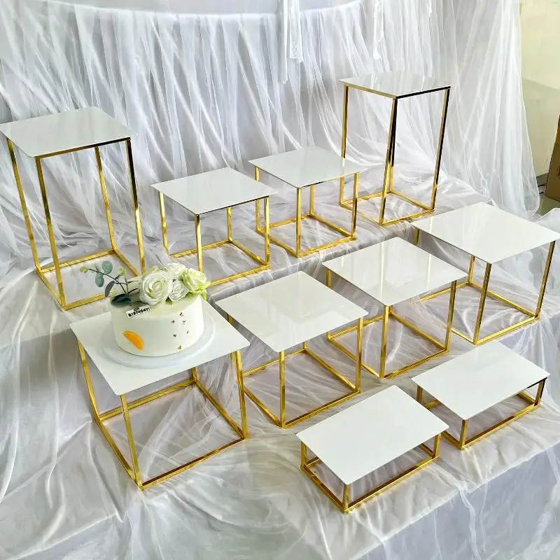 12-20 PCS Luxury Gold Frame Wh - Desk Setup Riser のレビューと価格