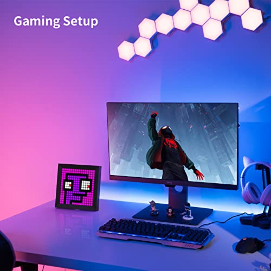 LED Light Pixel Display Panel  - Desk Setup Room のレビューと価格