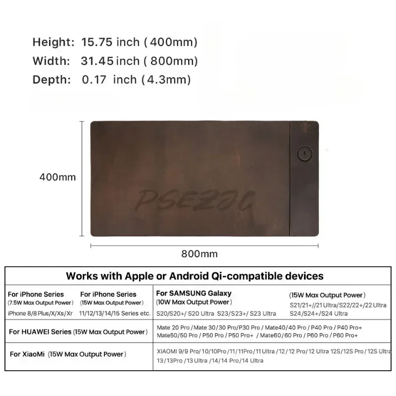 Vintage Cowhide Mouse Pad with - Desk Setup Carpet のレビューと価格