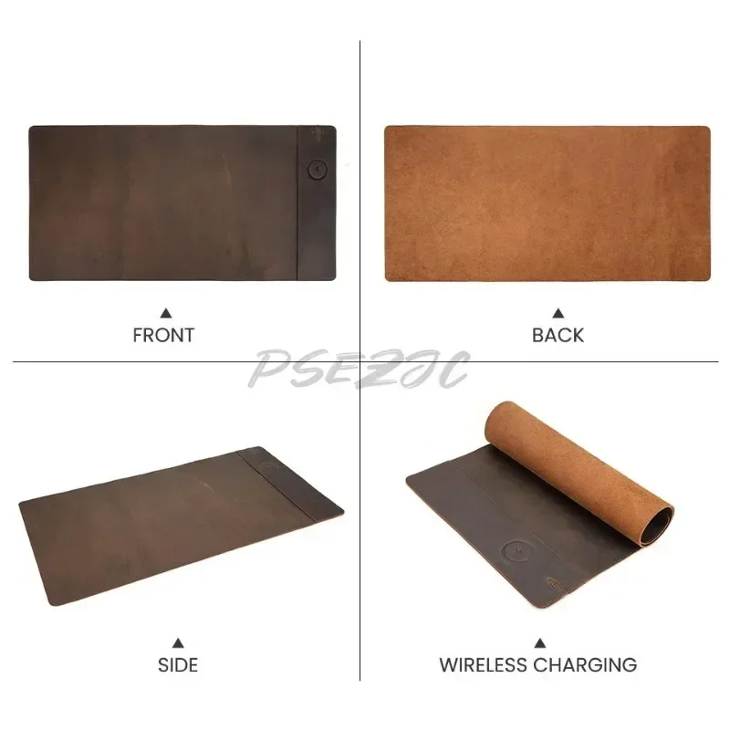 Vintage Cowhide Mouse Pad with - Desk Setup Carpet のレビューと価格