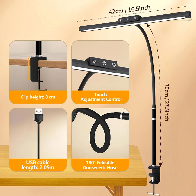 USB-Powered Clip Light LED Des - Led Desk Light Usb のレビューと価格