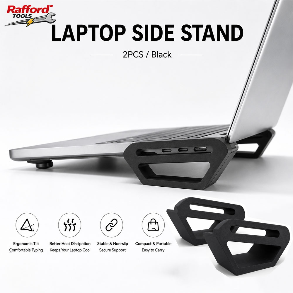 Rafford Laptop Side Stand, Por - Desk Setup Macbook のレビューと価格