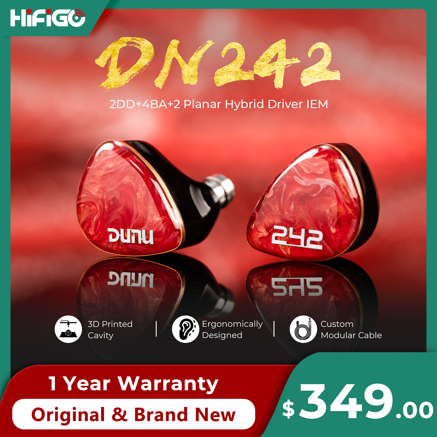 DUNU DN242 2DD+4BA+2 Micro Pla - Desk Hifi Setup のレビューと価格