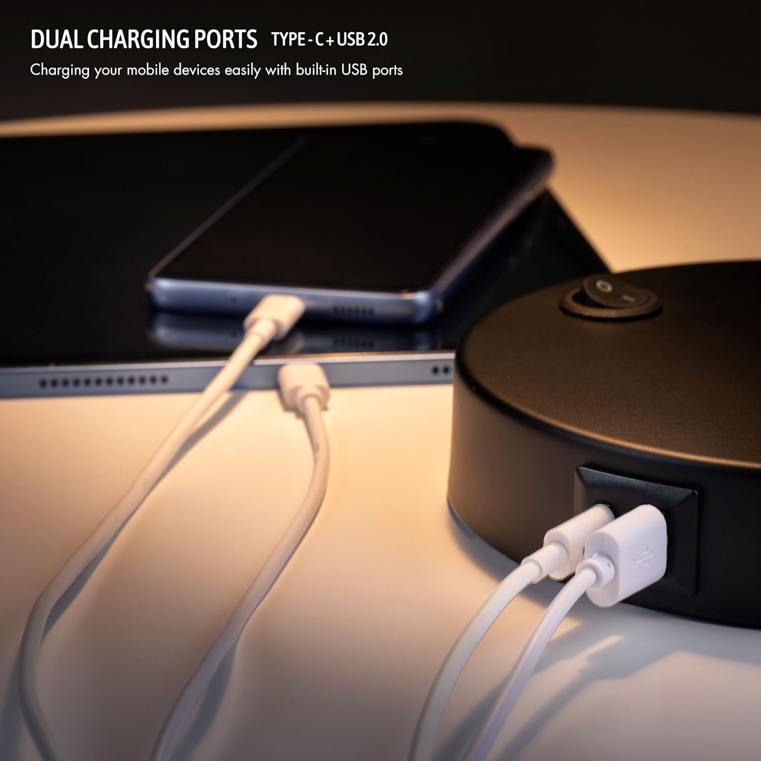 LED Desk Lamp with Dual USB Ch - Led Desk Light Usb のレビューと価格