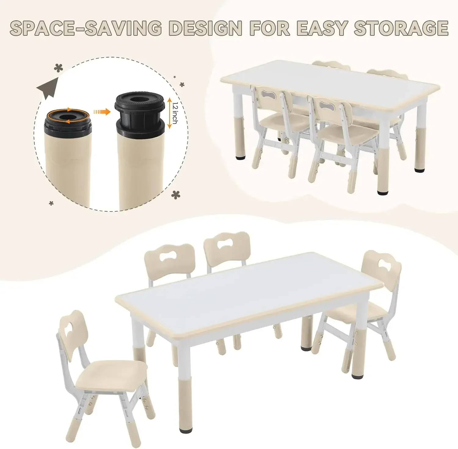 Kids Study Table and Chairs Se - Desk Setup Study のレビューと価格