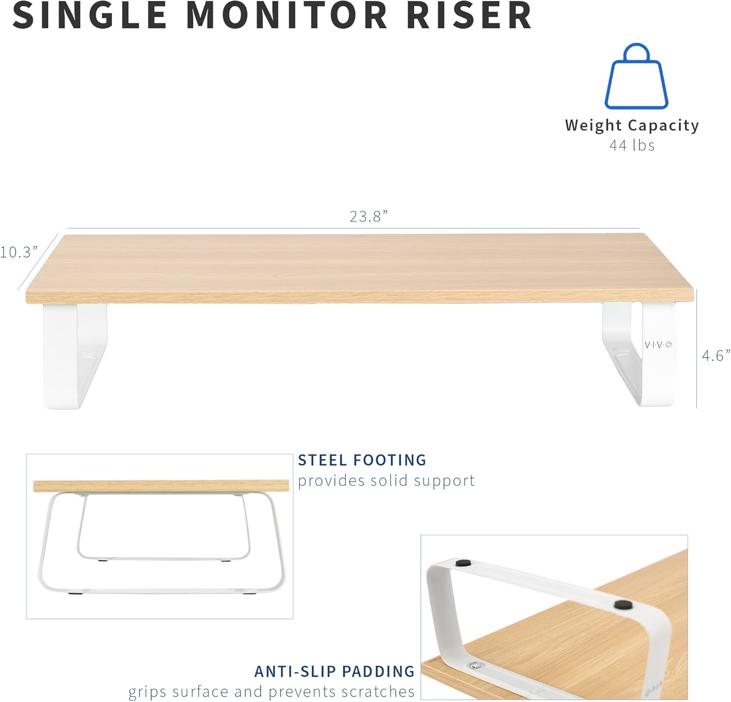 24 inch Monitor Stand, Wood an - Monitor Riser Wood のレビューと価格