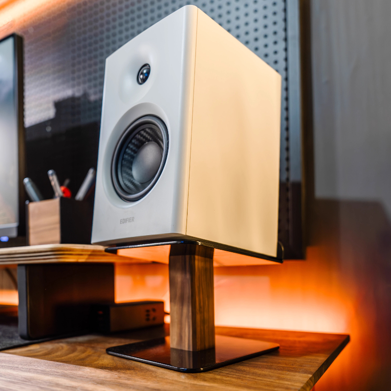 Black Walnut Speaker Stand Des - Monitor Riser Wood のレビューと価格
