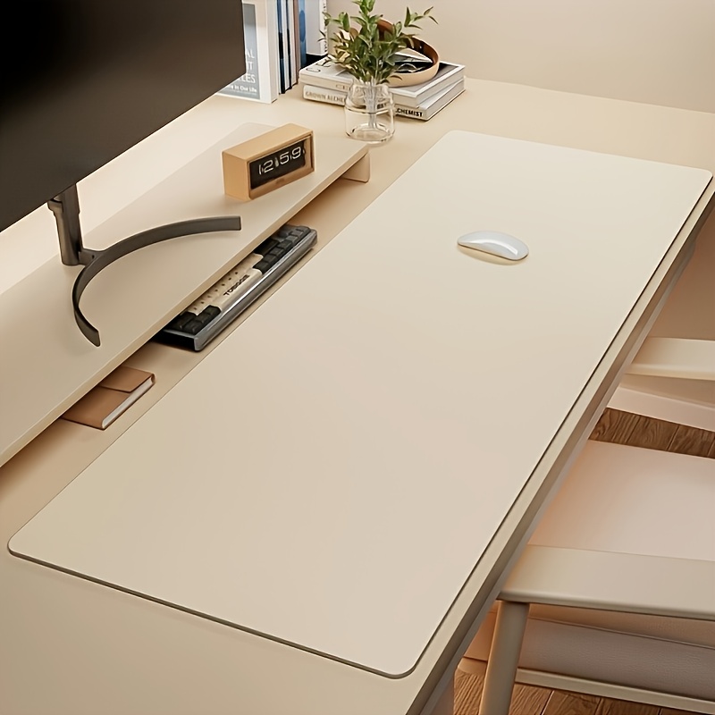 1pc Large Faux Leather Mouse P - Desk Setup Carpet のレビューと価格