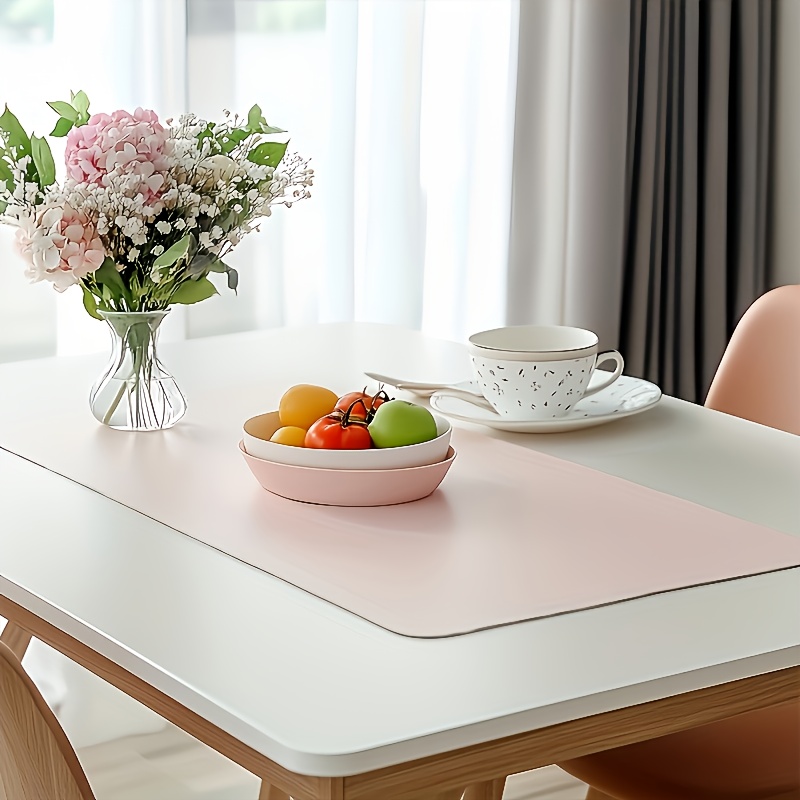 1pc Large Faux Leather Mouse P - Desk Setup Carpet のレビューと価格
