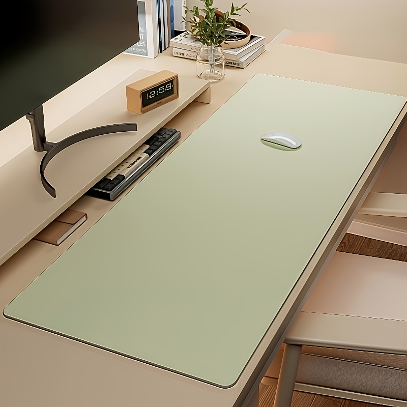 1pc Large Faux Leather Mouse P - Desk Setup Carpet のレビューと価格