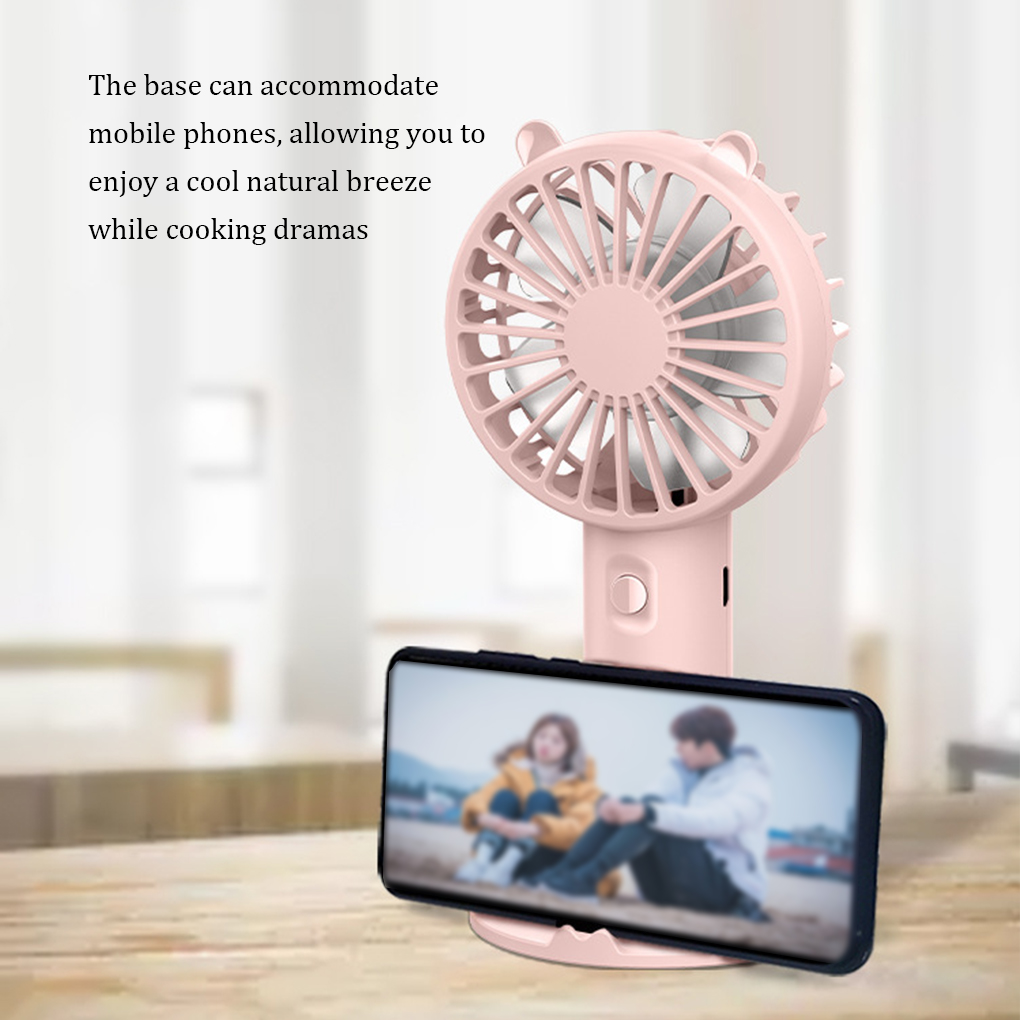 Handheld Fan Portable USB Rech - Fan Desk Small Usb のレビューと価格