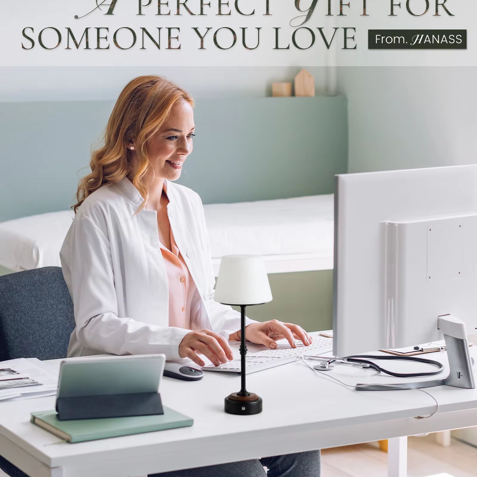 Cordless Table Lamps Set of  5 - Desk Setup Room のレビューと価格