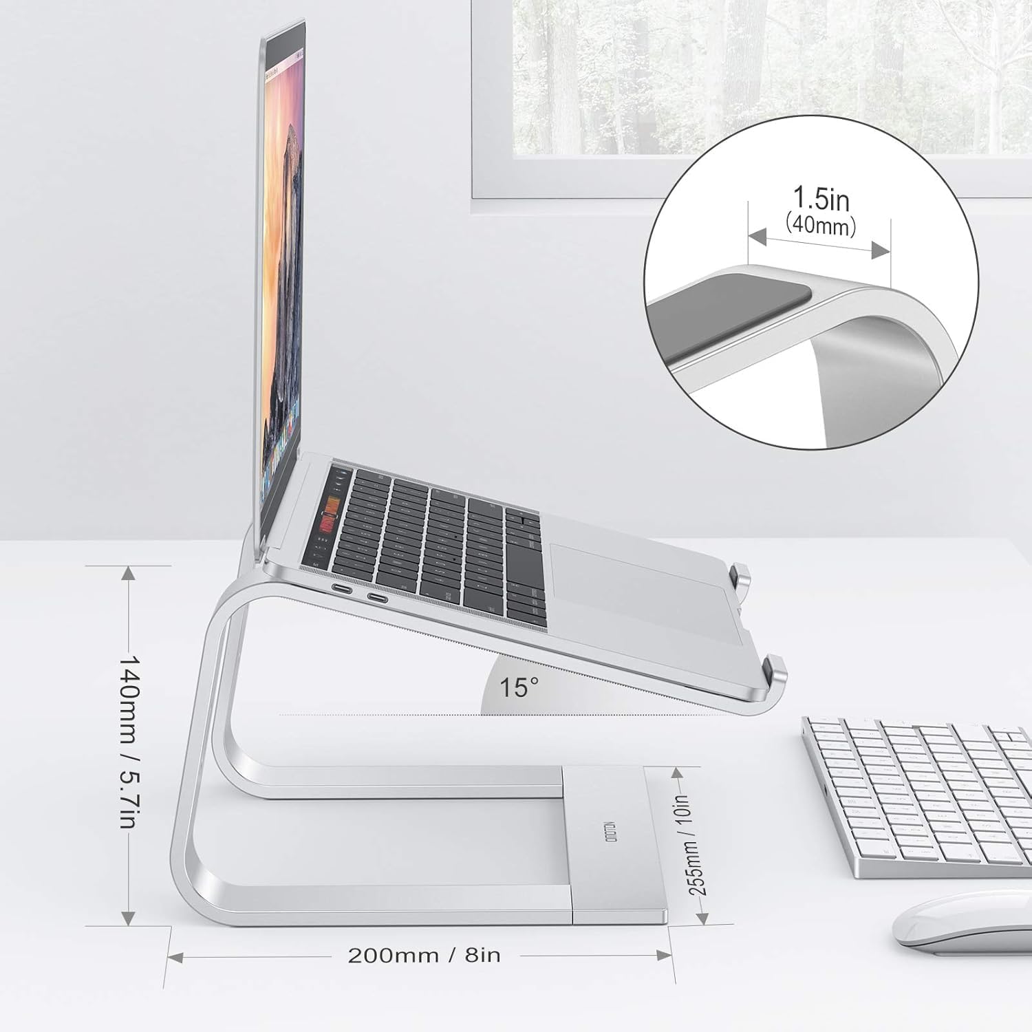 Adjustable Laptop Stand, Detac - Desk Setup Macbook のレビューと価格
