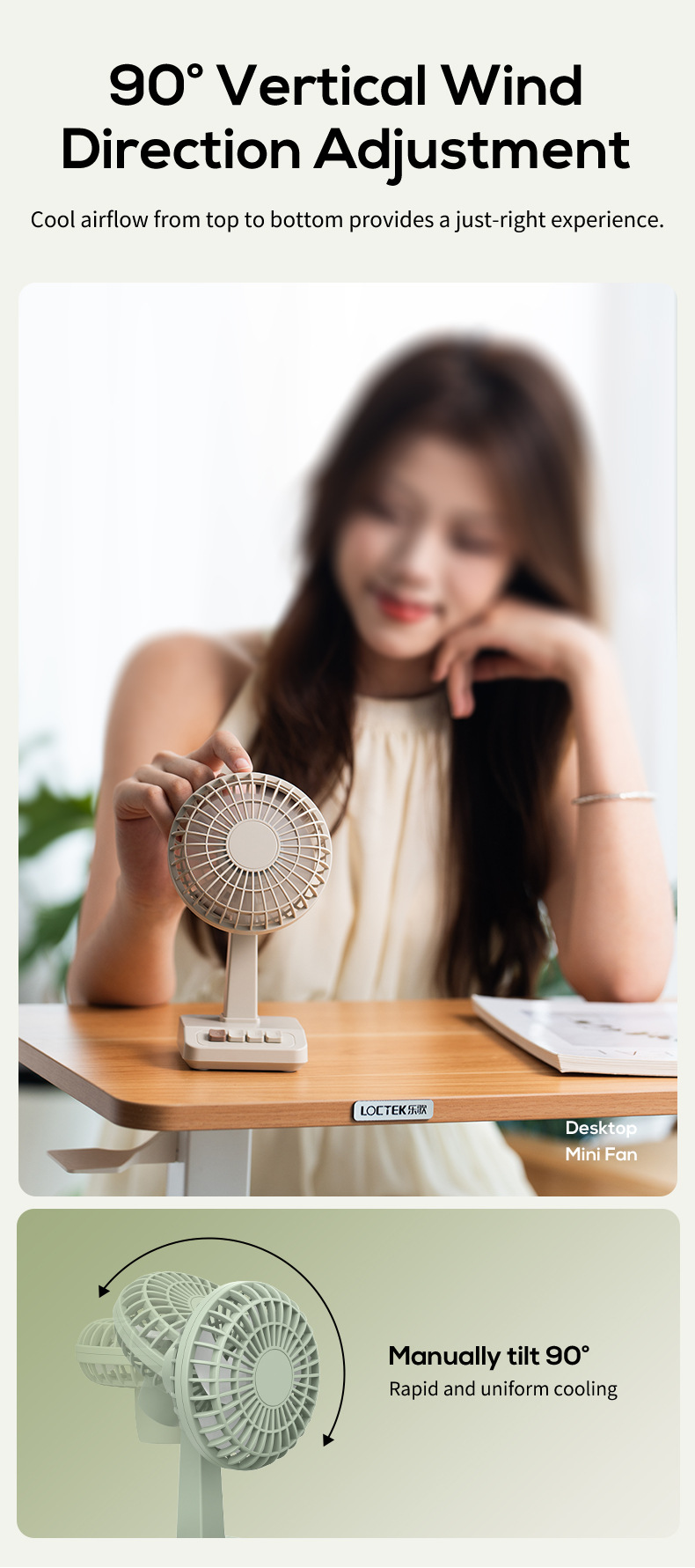 2026 New Retro Desktop Fan Por - Fan Desk Small Usb のレビューと価格