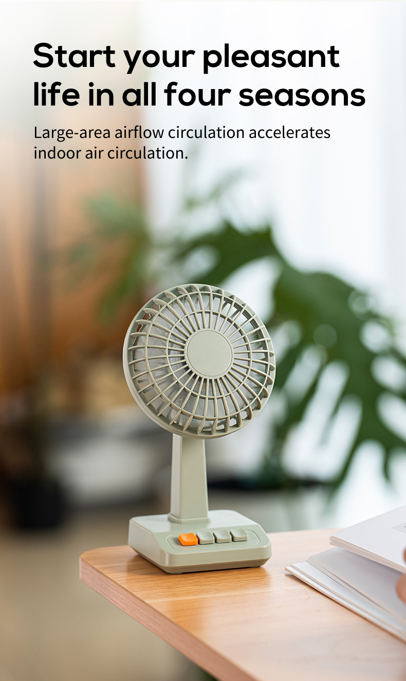 2026 New Retro Desktop Fan Por - Fan Desk Small Usb のレビューと価格