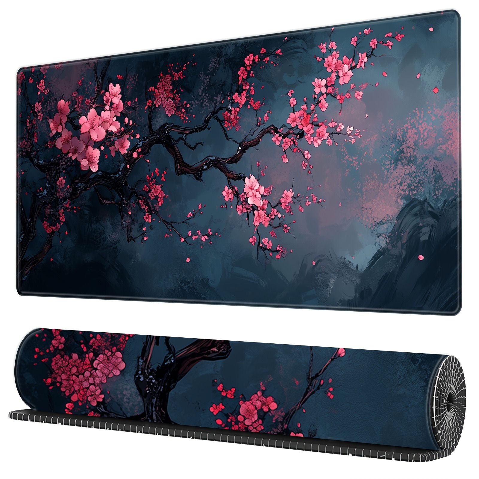 Night Cherry Blossom gaming mo - Desk Setup Carpet のレビューと価格