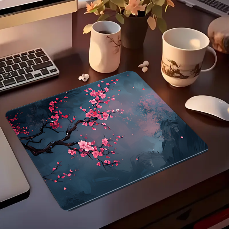 Night Cherry Blossom gaming mo - Desk Setup Carpet のレビューと価格