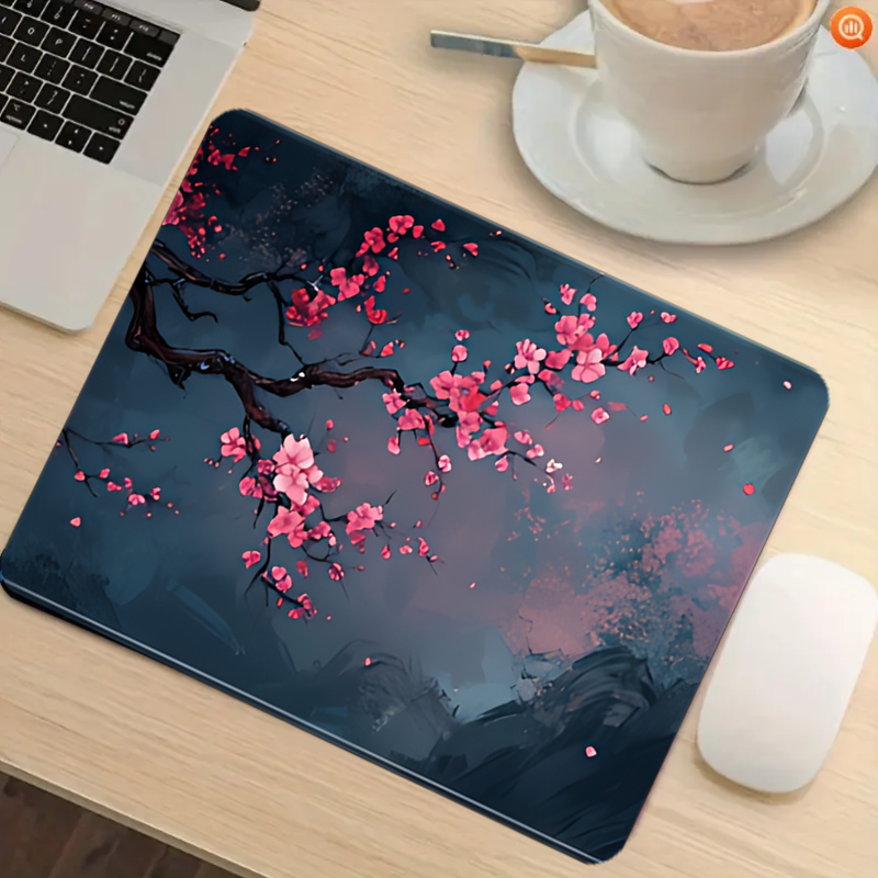 Night Cherry Blossom gaming mo - Desk Setup Carpet のレビューと価格
