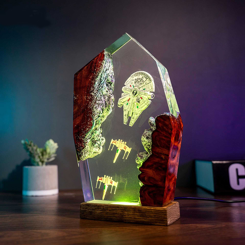 Table Resin Lamp Universe War  - Led Desk Light Usb のレビューと価格