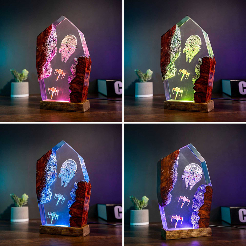 Table Resin Lamp Universe War  - Led Desk Light Usb のレビューと価格