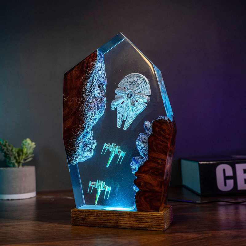 Table Resin Lamp Universe War  - Led Desk Light Usb のレビューと価格
