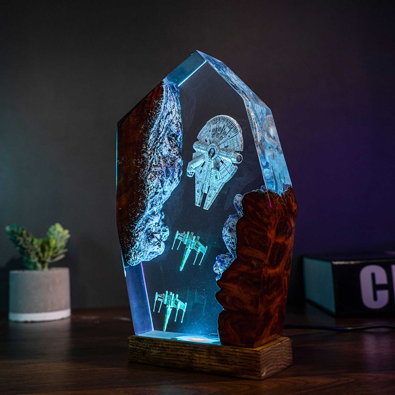Table Resin Lamp Universe War  - Led Desk Light Usb のレビューと価格