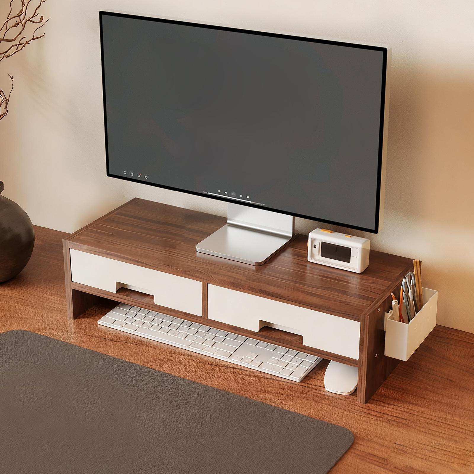 Desk Monitor Stand Riser Doubl - Desk Setup Riser のレビューと価格