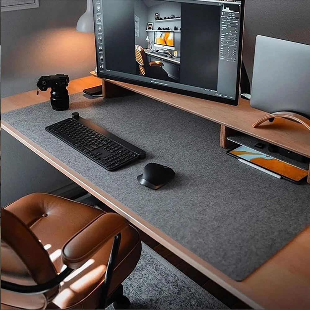 Felt Desk Mat Computer Mat for - Desk Setup Carpet のレビューと価格