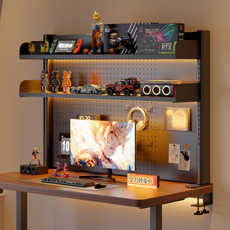 Clamp on Desk Shelf with Pegbo - Desk Setup Study のレビューと価格