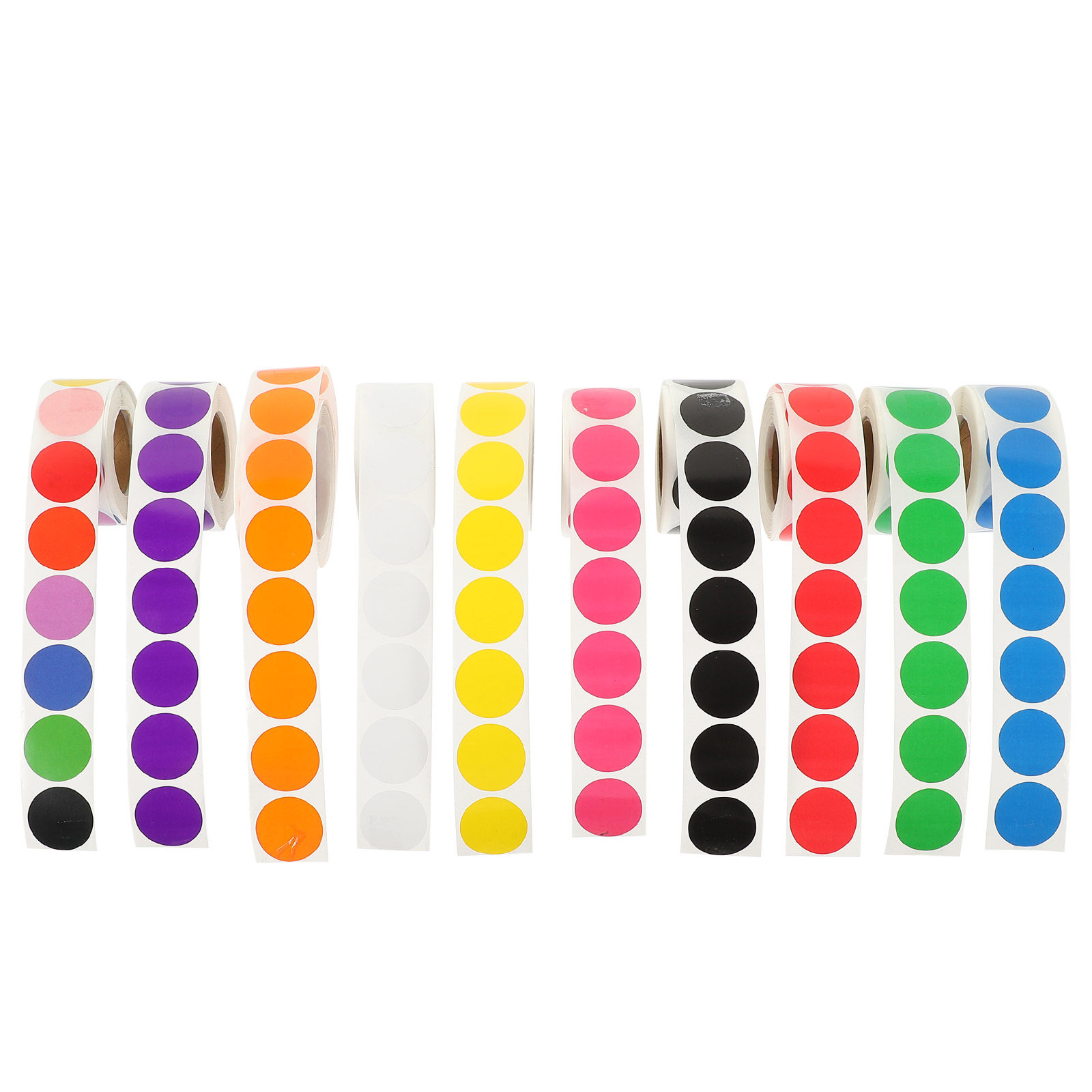 10 Rolls Color Coded Dot Stick - Desk Setup In Small Bedroom のレビューと価格