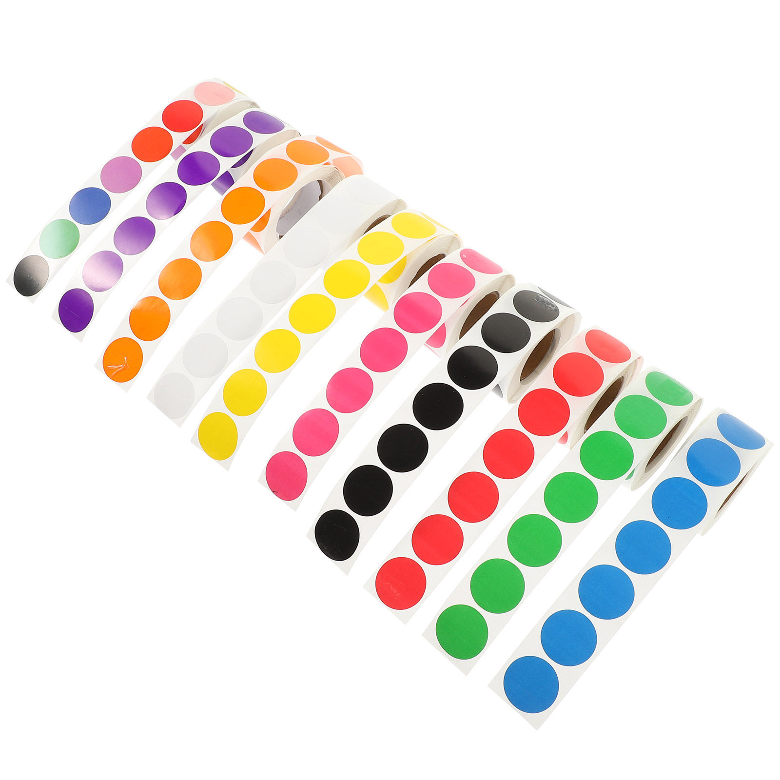 10 Rolls Color Coded Dot Stick - Desk Setup In Small Bedroom のレビューと価格