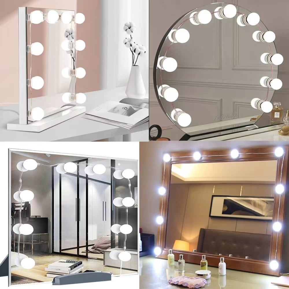 LED Light Paste Mirror Makeup  - Led Desk Light Usb のレビューと価格
