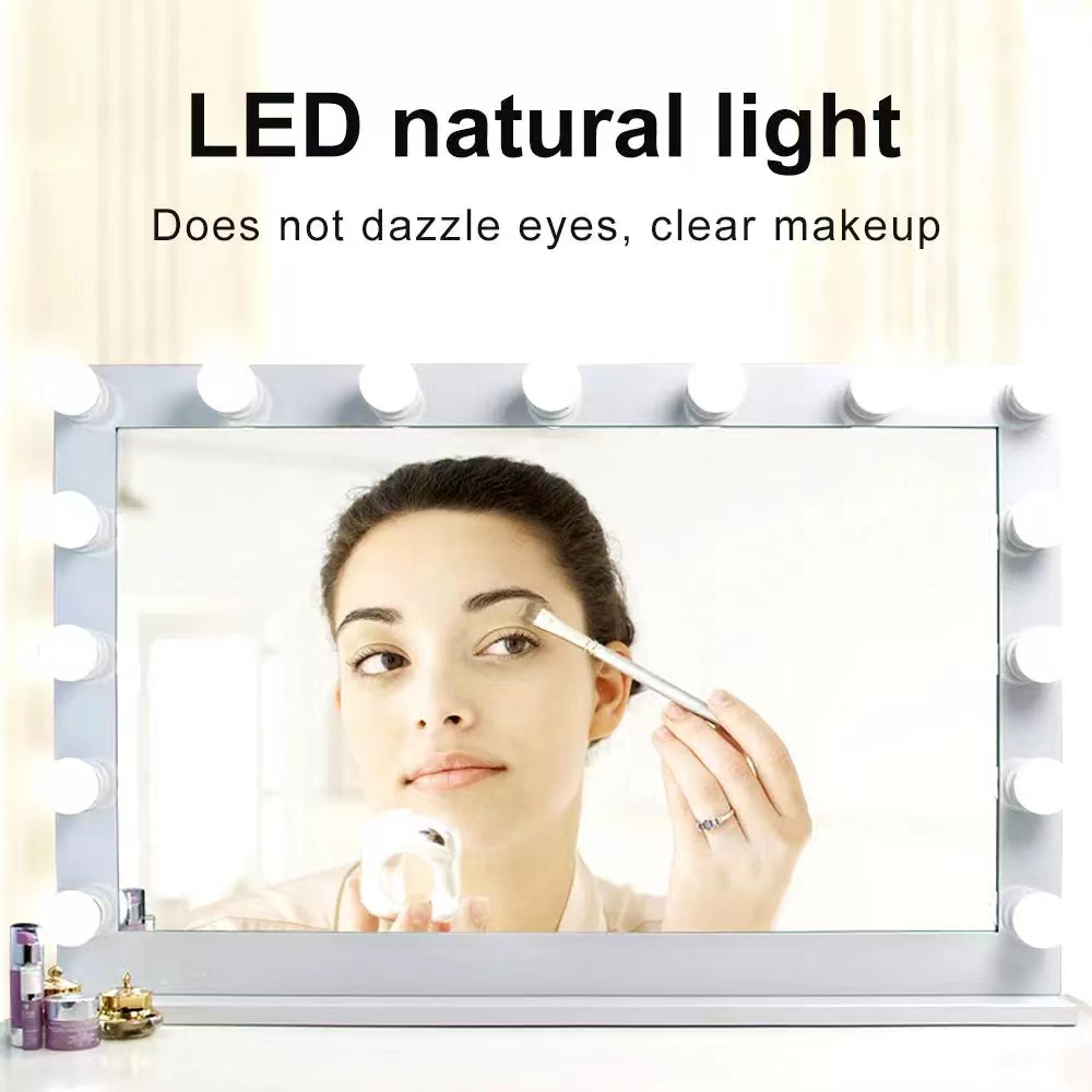 LED Light Paste Mirror Makeup  - Led Desk Light Usb のレビューと価格