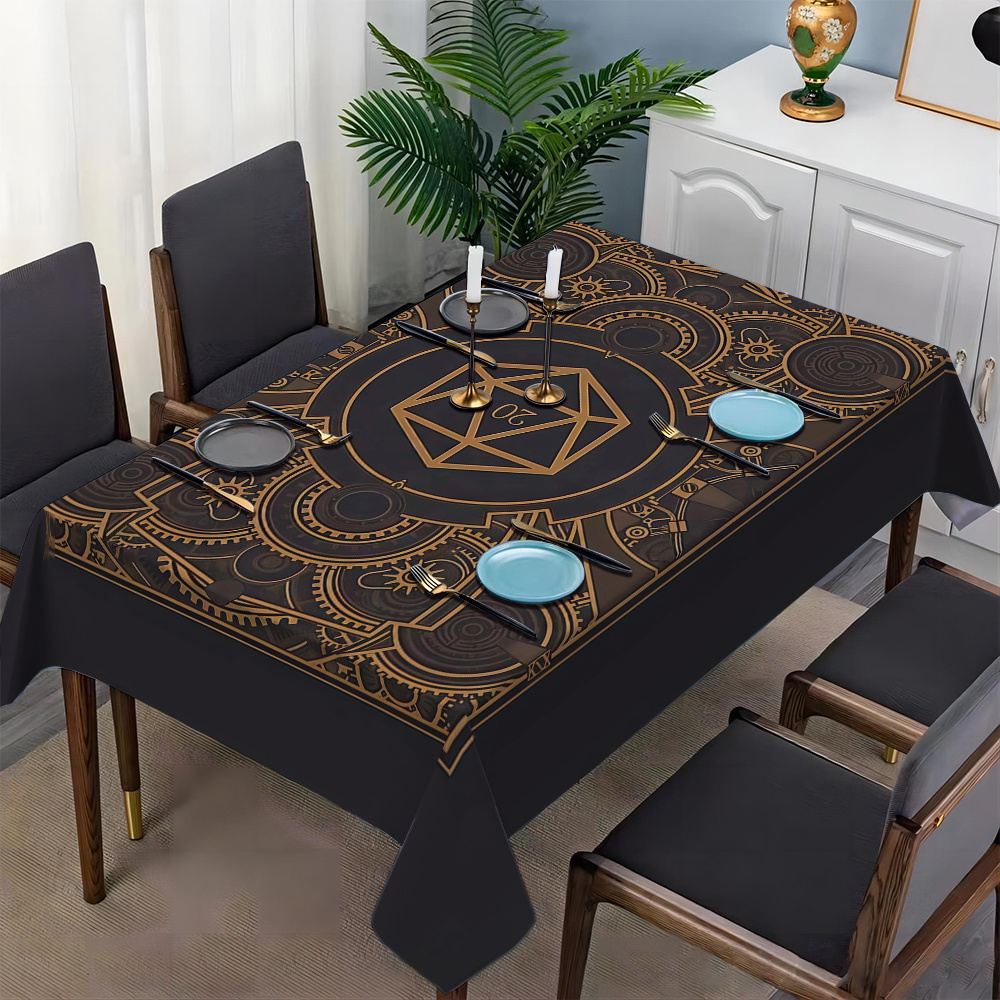 Steampunk Black Golden Gear Pa - Desk Setup Room のレビューと価格
