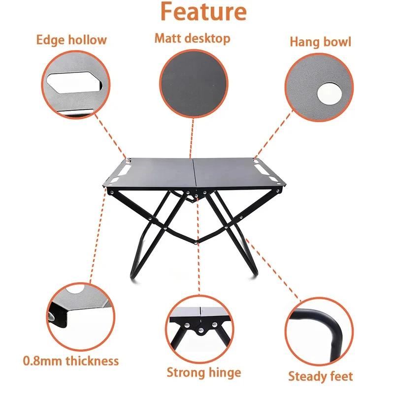 Foldable Portable Camping Tabl - Desk Setup Design のレビューと価格