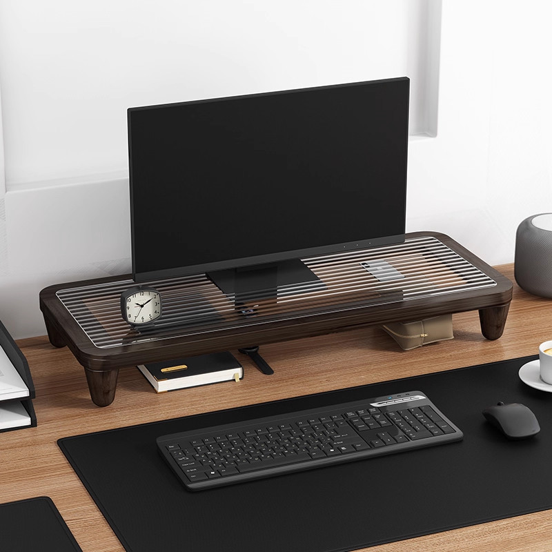 Desk Riser Monitor Stand with  - Monitor Riser Wood のレビューと価格