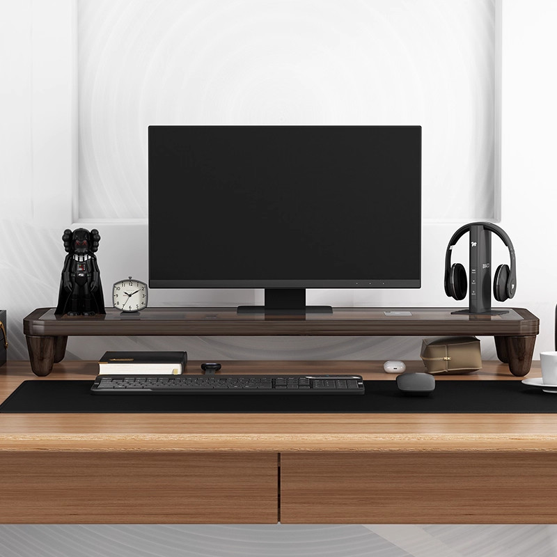 Desk Riser Monitor Stand with  - Monitor Riser Wood のレビューと価格